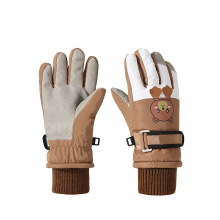 Mijn Hummeltje Mini Fashion™   Warm Materiaal   Kinder Handschoenen Khaki Beer / M (6 8 jaar) | Educatief Speelgoed