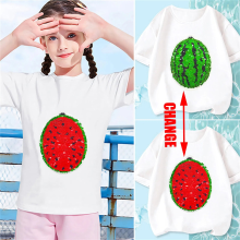 Mijn Hummeltje Mini Fashion™   Schitter & Transformeer   Watermeloen T shirt 130 (6 7 jaar) | Educatief Speelgoed