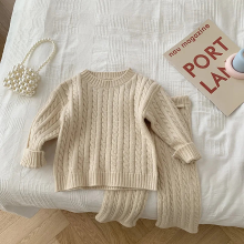 Mijn Hummeltje Mini Fashion™   Stijlvol & Trendy voor kinderen   Gebreide Trui & Broek Beige / 80 (9 12 maanden) | Educatief Speelgoed