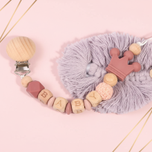 Mijn Hummeltje Personalized Pacifier Chain – Veilig & Stijlvol   Gepersonaliseerde fopspeenketting Rood | Educatief Speelgoed