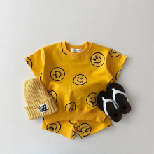 Mijn Hummeltje Mini Fashion™   Smiley Kinder outfit Geel / 86 (12 18 maanden) | Educatief Speelgoed