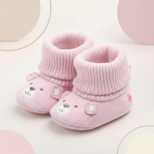 Mijn Hummeltje TinyWarm – Zacht & Beschermend – Slofjes voor Baby’s Roze / 12 (3–6 maanden) | Educatief Speelgoed