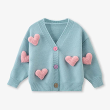 Mijn Hummeltje Mini Fashion™   Trendy & Comfortabel   Hartjes Trui Blauw / 110 (4 jaar) | Educatief Speelgoed