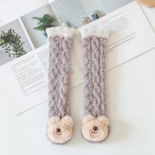 Mijn Hummeltje Mini Fashion™   Knusse beenwarmers   Kindersokken Koffie Beer | Educatief Speelgoed