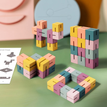 Mijn Hummeltje WoodCraft – Uitdagend & Educatief – 3D Houten Bouwblokken Puzzel | Educatief Speelgoed