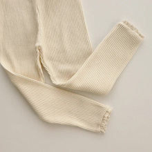 Mijn Hummeltje Mini Fashion™   Zacht & Comfortabel   Ribstof Legging Beige / 120 (4 5 jaar) | Educatief Speelgoed