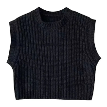 Mijn Hummeltje Mini Fashion™   Zacht & Warm   Gebreide Spencer Zwart / S (1 2 jaar) | Educatief Speelgoed