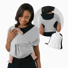 Mijn Hummeltje SoftNest   Comfortabel, Ademend & Veilig   Ergonomische Baby Draagdoek Zachtgrijs | Educatief Speelgoed