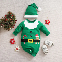 Mijn Hummeltje Mini Fashion™   Zacht Materiaal   Baby Kerstkostuum Groen Wit / 62 (0 3 maanden) | Educatief Speelgoed