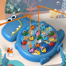 Mijn Hummeltje Dino Fishing Set™ – Verbeter de concentratie – Magnetisch Visspel Blauw | Educatief Speelgoed