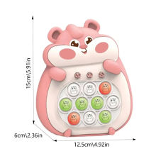 Mijn Hummeltje Bubble Pop™   Klaar voor Actie?   Snelheidsspel Roze Hamster | Educatief Speelgoed