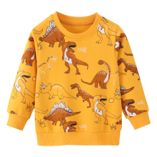 Mijn Hummeltje Mini Fashion™   Geweldige Printen   Sweater Geel   Dinosaurus / 90 (2 jaar) | Educatief Speelgoed