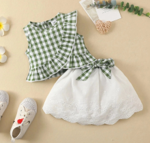 Mijn Hummeltje Mini Fashion™   Top&Short Set Meiden Groen / 100 | Educatief Speelgoed