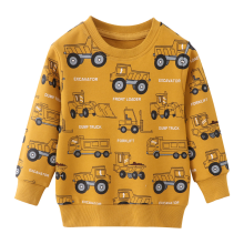 Mijn Hummeltje Mini Fashion™   Geweldige Printen   Sweater Geel   Truck / 120 (5 jaar) | Educatief Speelgoed