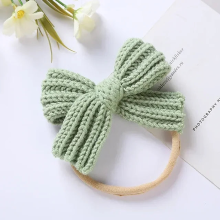 Mijn Hummeltje Mini Fashion™   Strikkenpracht   Gebreide Haarband Groen / One Size (0 12 jaar) | Educatief Speelgoed