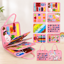 Mijn Hummeltje 7 in 1 Busy Board – Motoriek & Leren – Activiteiten Bord Roze | Educatief Speelgoed