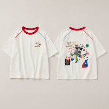 Mijn Hummeltje LittleVibe – Speelpret & Creatief – Oversized T shirt met Kleurige Illustratie 120 (5–6 jaar) | Educatief Speelgoed