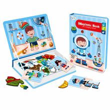 Mijn Hummeltje MagniPlay – Educatief & Creatief – Magnetisch Puzzelboek Ruimteavontuur | Educatief Speelgoed