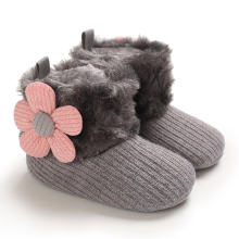 Mijn Hummeltje Mini Fashion™   Altijd Warme Voeten   Kinder Winterschoenen Grijs   Roze Bloem / 16 (0 6 maanden) | Educatief Speelgoed