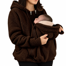 Mijn Hummeltje MamaNest – Warm & Praktisch – 2 in 1 Draagjas voor Mama en Baby Koffiebruin / XXL | Educatief Speelgoed
