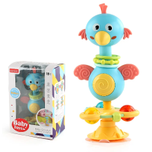 Mijn Hummeltje Soothing Rattle Toy™   Sensorisch Baby Speelgoed met zuignap Blauwe Vogel Ballen | Educatief Speelgoed