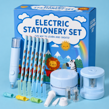 Mijn Hummeltje FunArt – Creatief & Educatief – Elektrische Potlood schrijfset Lichtblauw | Educatief Speelgoed