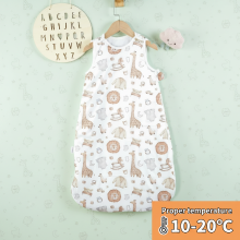 Mijn Hummeltje LittleDreams – Zacht & Ademend – Baby Slaapzak zonder mouwen Girafffe / M (6–12 maanden) | Educatief Speelgoed