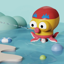 Mijn Hummeltje Water Gliders™   Onderwater Avonturen   Octopus Waterspeelgoed Geel | Educatief Speelgoed