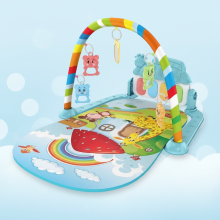 Mijn Hummeltje Musical Baby Play Gym – Kleurijk & Educatief – Baby Gym Kleed Aardbeienhuis | Educatief Speelgoed