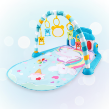 Mijn Hummeltje Musical Baby Play Gym – Kleurijk & Educatief – Baby Gym Kleed Regenboog Konijn | Educatief Speelgoed