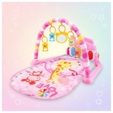 Mijn Hummeltje Musical Baby Play Gym – Kleurijk & Educatief – Baby Gym Kleed Roze Giraf | Educatief Speelgoed
