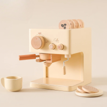 Mijn Hummeltje Woods™    Barista in de Maak   Houten Espresso Machine Set | Educatief Speelgoed