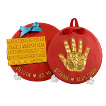 Mijn Hummeltje Baby Imprint Clay Kit – Herinnering & Uniek – Klei Afdruk Set Rood – Gouden herinneringsset | Educatief Speelgoed