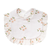 Mijn Hummeltje BabyBloom – Schattig & Comfortabel – Baby Slabbetje met Ruffle Rand Perzikbloesem | Educatief Speelgoed