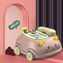Mijn Hummeltje Musical Baby Phone™ – Muzikale Mini Mobiel – Speelgoed Telefoon Roze | Educatief Speelgoed