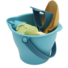 Mijn Hummeltje Beach Bucket Set™ – Zintuiglijk Zomerspel – Strandemmer met accessoires Blauw Gietemmer | Educatief Speelgoed