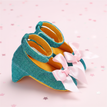 Mijn Hummeltje Princess First Heels – Schattig & Comfortabel – Baby Meisje Schoentjes Groen / 16 (0–3 maanden) | Educatief Speelgoed