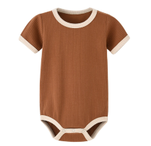 Mijn Hummeltje Mini Fashion™   Leuke Kleurencombinaties   Baby Romper Roestbruin / 50 (0 3 maanden) | Educatief Speelgoed