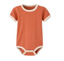 Mijn Hummeltje Mini Fashion™   Leuke Kleurencombinaties   Baby Romper Gebrand oranje / 90 (2 3 jaar) | Educatief Speelgoed