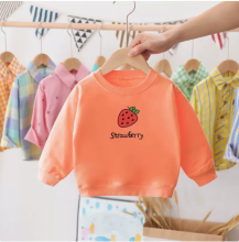 Mijn Hummeltje Mini Fashion™   Aardbei Sweater Aardbei   Oranje / 120 (5 jaar) | Educatief Speelgoed