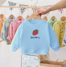 Mijn Hummeltje Mini Fashion™   Aardbei Sweater Aardbei   Lichtblauw / 120 (5 jaar) | Educatief Speelgoed