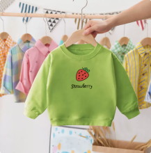 Mijn Hummeltje Mini Fashion™   Aardbei Sweater Aardbei   Groen / 90 (2 jaar) | Educatief Speelgoed
