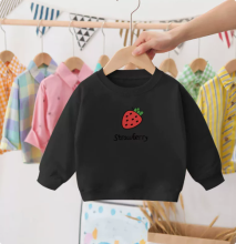 Mijn Hummeltje Mini Fashion™   Aardbei Sweater Aardbei   Zwart / 120 (5 jaar) | Educatief Speelgoed