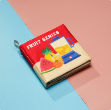 Mijn Hummeltje Crinkle Book™ – Knisper Plezier – Baby Doekboek Fruit | Educatief Speelgoed