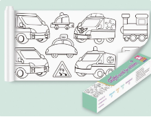 Mijn Hummeltje ColoringPaper™   Laat de creativiteit in je kleine los!   XXL Kleurplaat Voertuigen | Educatief Speelgoed