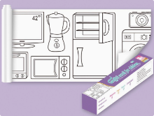 Mijn Hummeltje ColoringPaper™   Laat de creativiteit in je kleine los!   XXL Kleurplaat Huishouden | Educatief Speelgoed