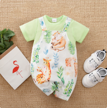 Mijn Hummeltje Mini Fashion™   Comfort Voor Elke Nacht   Pyjama Bodysuit korte mouwen 90 (12 18 maanden) / Jungle Avontuur | Educatief Speelgoed