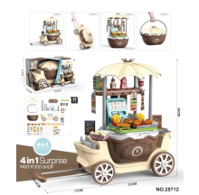 Mijn Hummeltje Candy Cart™   Interactieve Speelkar in Verschillende Thema’s Bruin (incl. Trolley)   Snackbar | Educatief Speelgoed