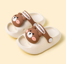 Mijn Hummeltje Mini Fashion – Vrolijk & Veilig – Polka Strand Slippers Crèmekleurige Beer / 150 (2–3 jaar) | Educatief Speelgoed