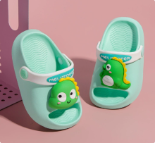 Mijn Hummeltje Mini Fashion – Vrolijk & Veilig – Polka Strand Slippers Lichtblauwe Dinosaurus / 130 (12–18 maanden) | Educatief Speelgoed